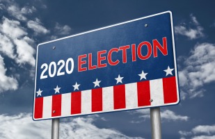 A sign that says "2020 election".