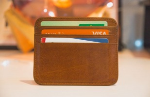 a wallet with several cards in it.